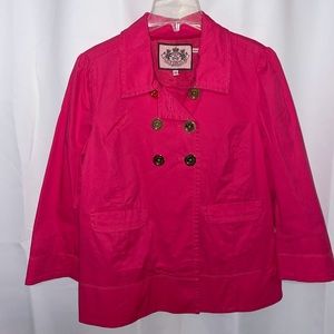 Juicy Couture pink pea coat